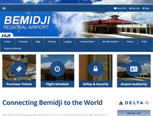 Tablet Screenshot of bemidjiairport.org